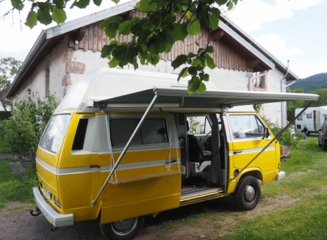 camping-car TRANSPORTER 3 VOLKSWAGEN  extérieur / latéral droit