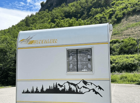 camping-car HYMER SWING  extérieur / arrière