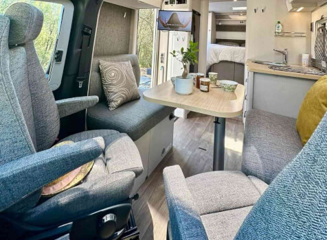 camping-car HYMER T595 S  extérieur / latéral droit